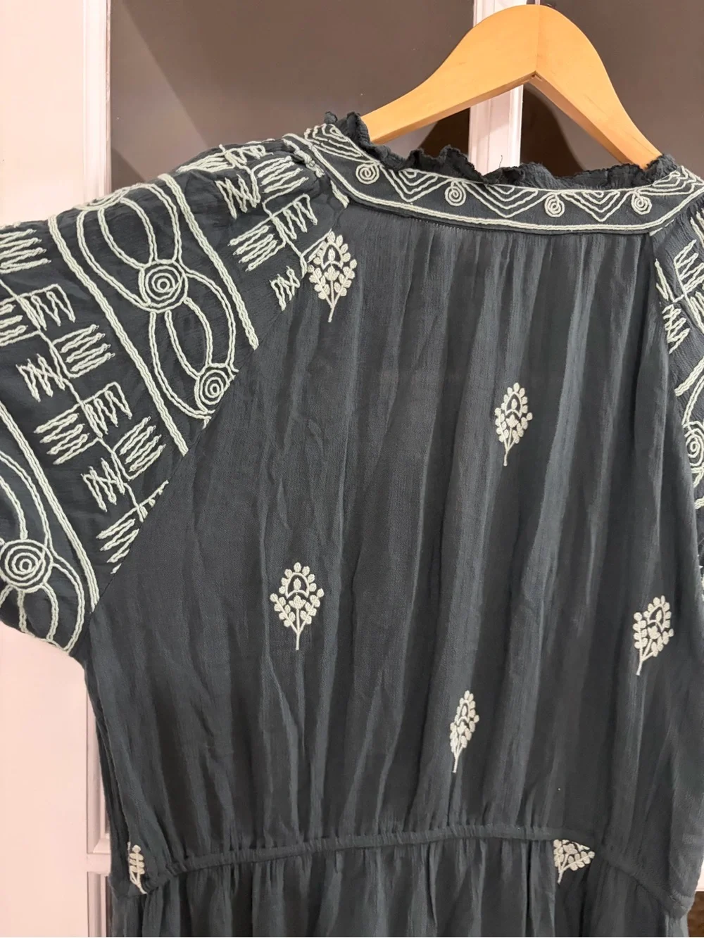 Free People Riley Embroidered Maxi Dress - Size  S